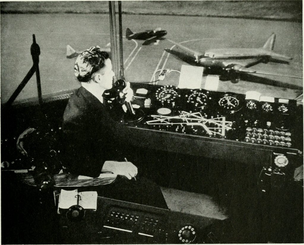 Radiotéléphonie de contrôle vers 1936